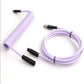 "Chubby" USB To Type C Spring Keyboard Cable
