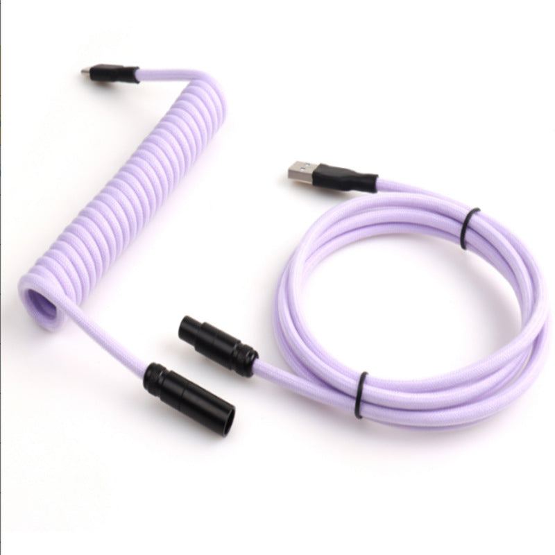 "Chubby" USB To Type C Spring Keyboard Cable