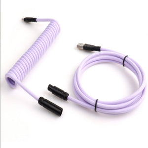 "Chubby" USB To Type C Spring Keyboard Cable