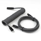 "Chubby" USB To Type C Spring Keyboard Cable