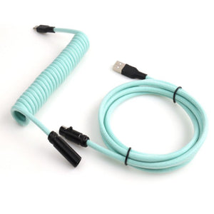 "Chubby" USB To Type C Spring Keyboard Cable
