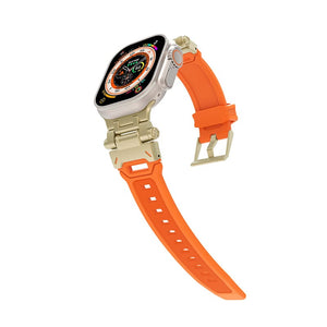 "Ultimate Luxury" Silicone Band with Titanium Connector for Apple Watch