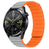 「Vibrant Sport」カラーブロックシリコンバンド（Samsung/Garmin/その他対応） - グレー＆オレンジ