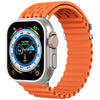 Apple Watch用 ウェーブパターン 横型 シリコン 通気性 ウォッチバンド - T23