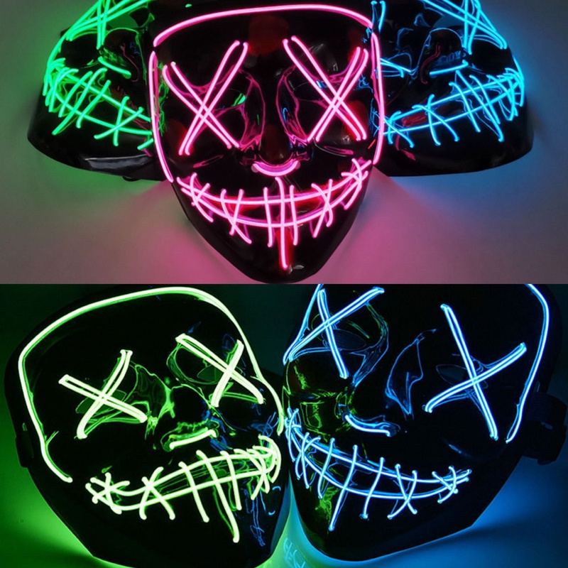 LEDライトマスク - ハロウィンテーマのマスクを50%オフで購入