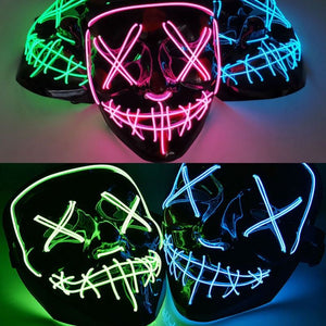 LEDライトマスク - ハロウィンテーマのマスクを50%オフで購入