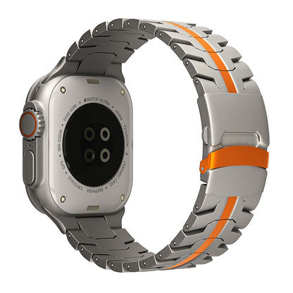「エレガンスを再定義」チタン合金Apple Watchバンド