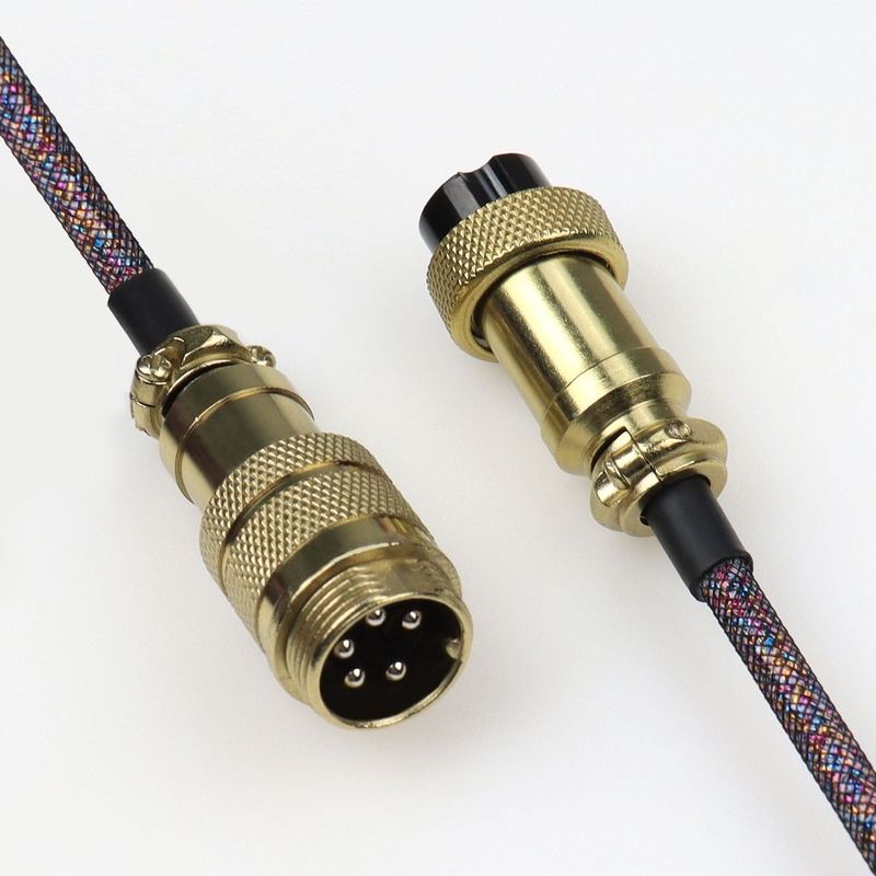 "Chubby" USB To Type C Spring Keyboard Cable