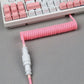 "Chubby" USB To Type C Spring Keyboard Cable