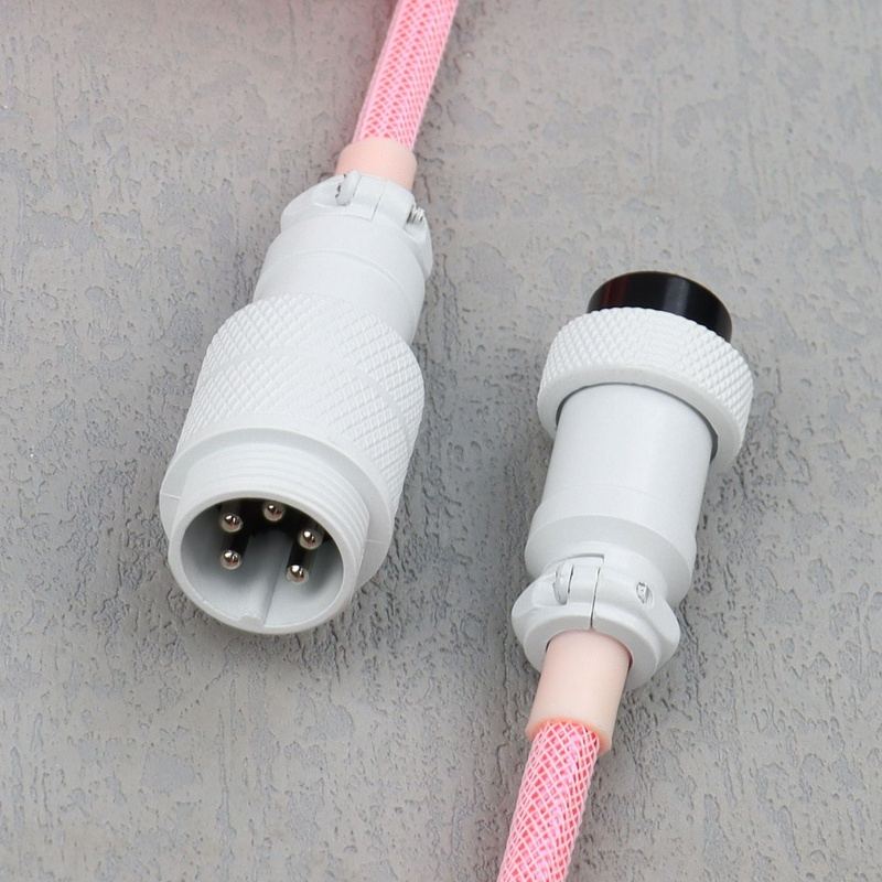 "Chubby" USB To Type C Spring Keyboard Cable