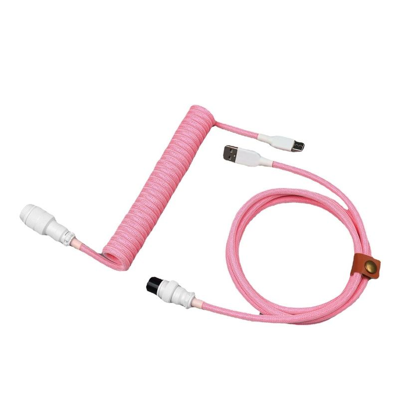 "Chubby" USB To Type C Spring Keyboard Cable