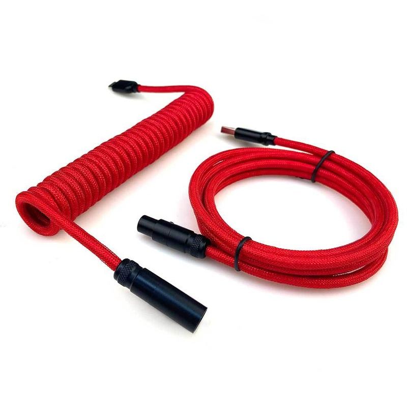 "Chubby" USB To Type C Spring Keyboard Cable
