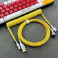 "Chubby" USB To Type C Spring Keyboard Cable
