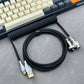 "Chubby" USB To Type C Spring Keyboard Cable