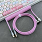 "Chubby" USB To Type C Spring Keyboard Cable