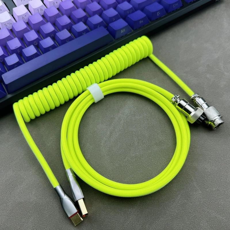 "Chubby" USB To Type C Spring Keyboard Cable