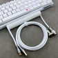 "Chubby" USB To Type C Spring Keyboard Cable