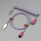 "Chubby" USB To Type C Spring Keyboard Cable