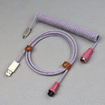 "Chubby" USB To Type C Spring Keyboard Cable