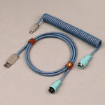 "Chubby" USB To Type C Spring Keyboard Cable