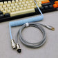 "Chubby" USB To Type C Spring Keyboard Cable