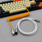 "Chubby" USB To Type C Spring Keyboard Cable