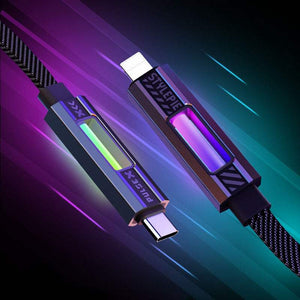 「Vibe」RGB ネオン高速充電ケーブル