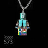 「Cyber Chic」透明版ネックレス - ロボット573