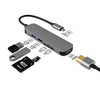 「Cyber​​」ワイヤレス充電 USB 3.0 HUB ドック - 5イン1 [SD/TF]