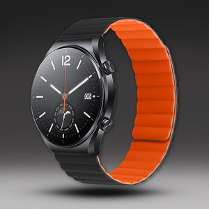 20mm &amp; 22mm シリコン製マグネットループウォッチストラップ（Samsung/Garmin/Fossil/その他対応）