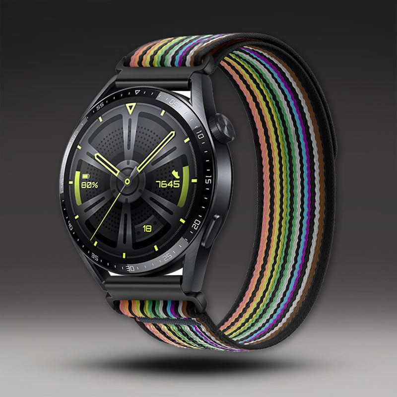 20mm &amp; 22mm ワイルドトレイル ナイロン スポーツストラップ（Samsung/Garmin/Fossil/その他対応）
