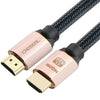 「Cyber」2.0 HDMI 回転式コンピュータ同期接続ケーブル - ローズゴールド