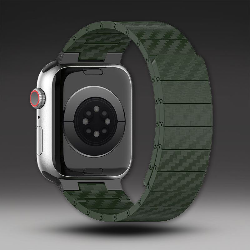Apple Watch用「マグネットバンド」カーボンファイバーバンド