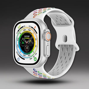 「カラフルスポーツバンド」通気性と吸汗性に優れたApple Watch用シリコンバンド