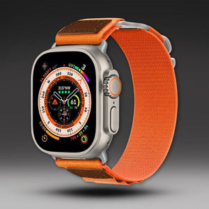 Apple Watch用「アウトドアバンド」アルパインナイロンスポーツバンド（レザー付き） 