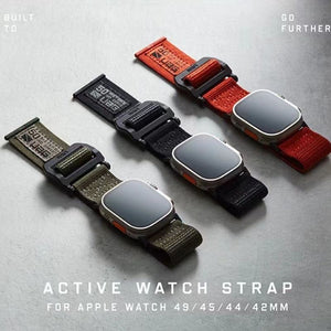 「アウトドアバンド」通気性に優れた調節可能なApple Watch用ナイロンバンド