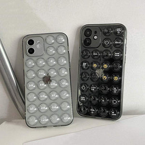 「Chubby」ストレス解消バブルフォンケース、iPhone 14/13/12シリーズ用