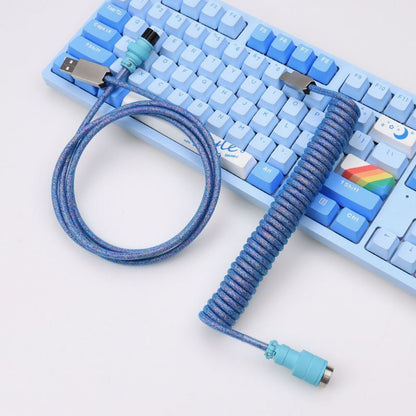 「チャビー」カラフル航空プラグメカニカルキーボードケーブル