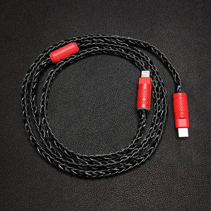「カラーブロック チャビー」カラフルな編み込み急速充電ケーブル