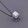 「Cyber Chic」Unzip メカニカル キーボード ネックレス - 光のない白