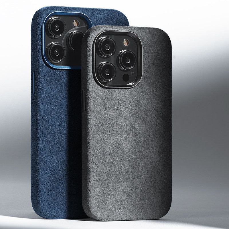 「チャビー」アルカンターラ iPhone ケース