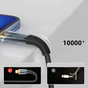「See Through Me」100W 透明急速充電ケーブル