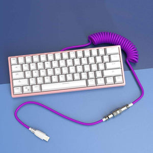 「Chubby」カスタムキーボード充電ケーブル付き取り外し可能なメタルエアバイアター