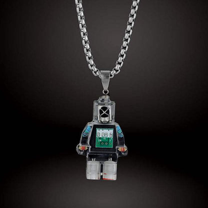 DIY レインボー ロボット ネックレス