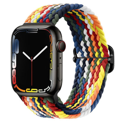 「レインボーバンド」Apple Watch用カラフルナイロン編みバンド