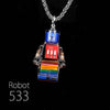 「Cyber Chic」レインボーロボットペンダント - ロボット 533
