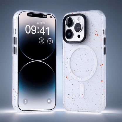 「チャビー」インクスプラッシュ クリアマグネットiPhoneケース