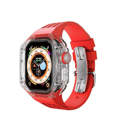 49mm フッ素ゴムバンド Apple Watch用透明保護ケース