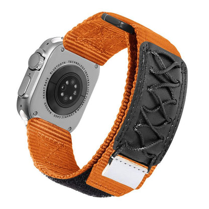 「アウトドアウォッチバンド」Apple Watch用レザーナイロンバンド