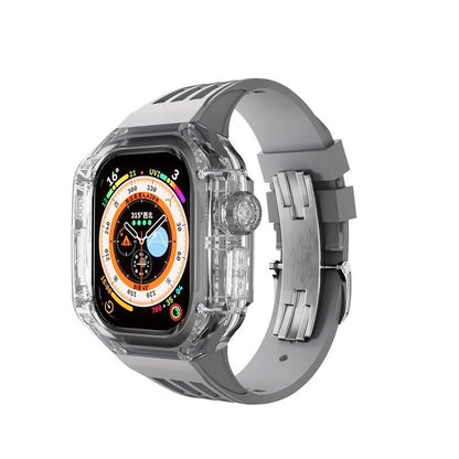 49mm フッ素ゴムバンド Apple Watch用透明保護ケース